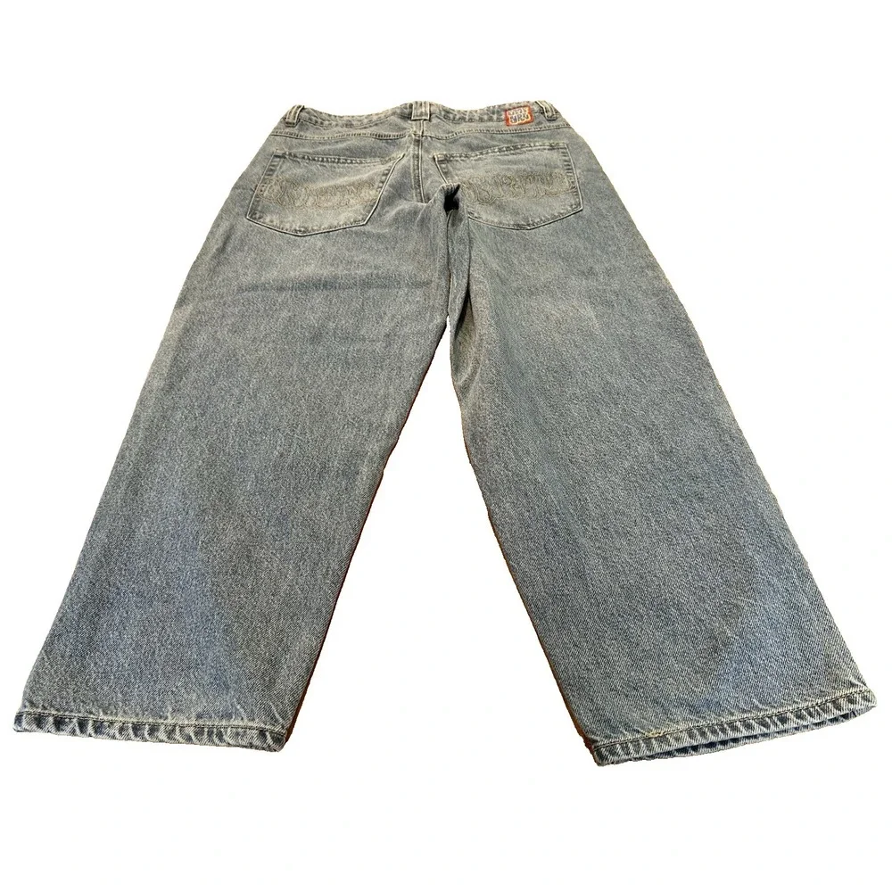 Empyre Jeans Loose Fit Mens Blue Denim Skater Baggy Streetwear Size 30